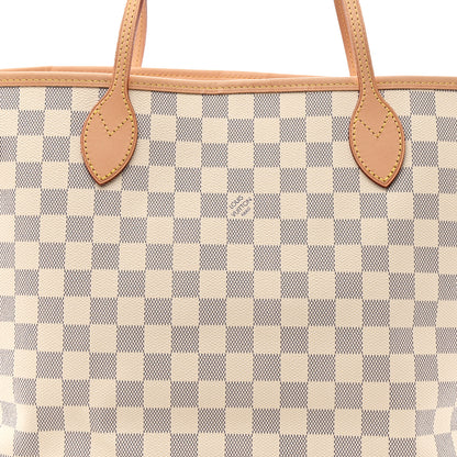 Louis Vuitton Damier Azur Neo Neverfull MM Rose Ballerine 8 of 10