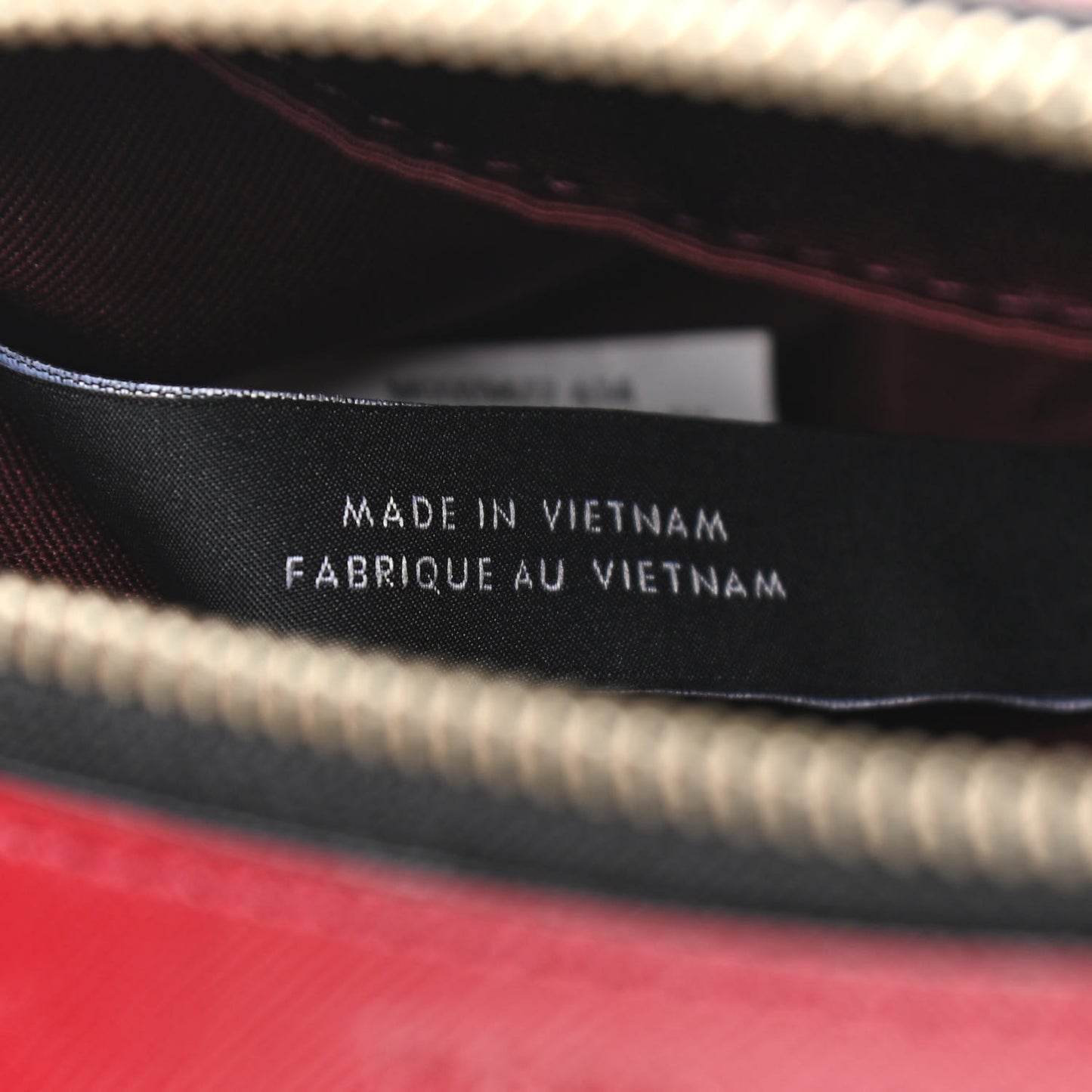 Saffiano Small Snapshot Camera Bag Red Multicolor
