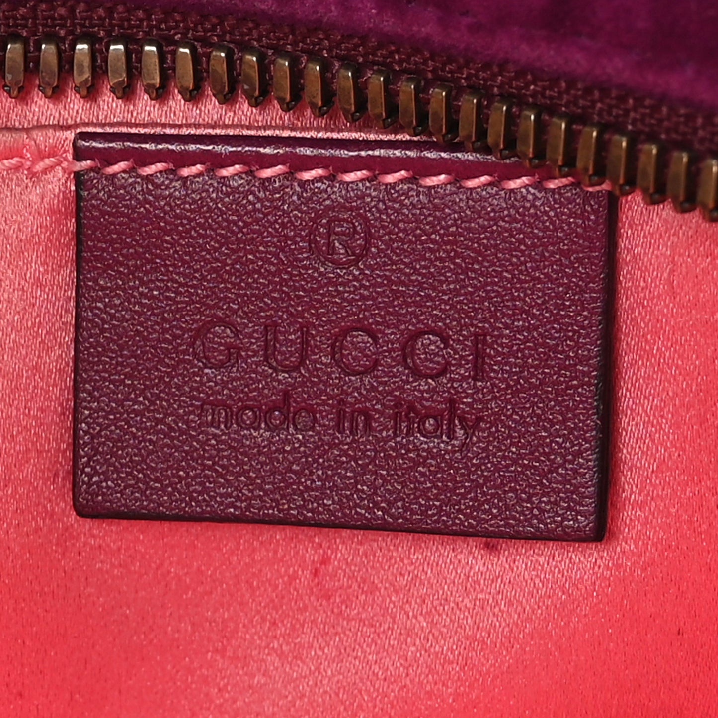 Velvet Matelasse Small GG Marmont Chain Shoulder Bag Fuchsia Violet Cyclamen