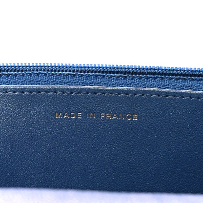 Chanel Iridescent Caviar Quilted Wallet on Chain WOC Dark Blue 7 of 11