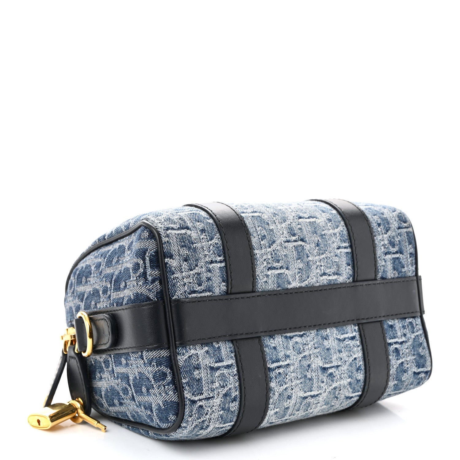 Christian Dior Denim Oblique Groove 20 Bag Blue 8 of 19