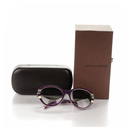 Louis Vuitton Petit Soupcon Cat Eye Sunglasses Z0639W Violet 5 of 5