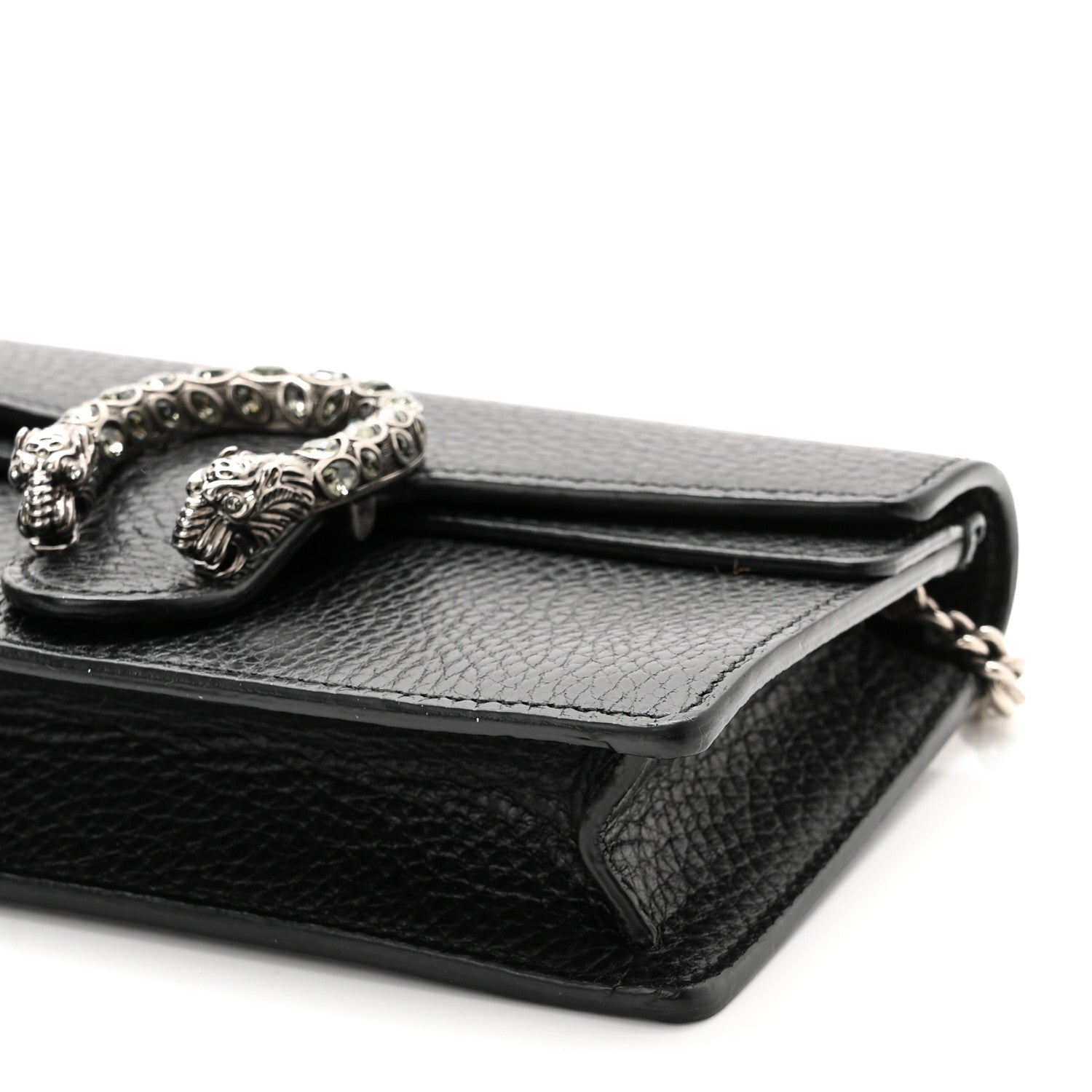 Gucci Calfskin Super Mini Dionysus Shoulder Bag Black 9 of 10