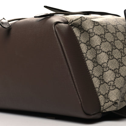 Gucci GG Supreme Monogram Medium Ophidia Double Buckle Backpack Brown 10 of 10