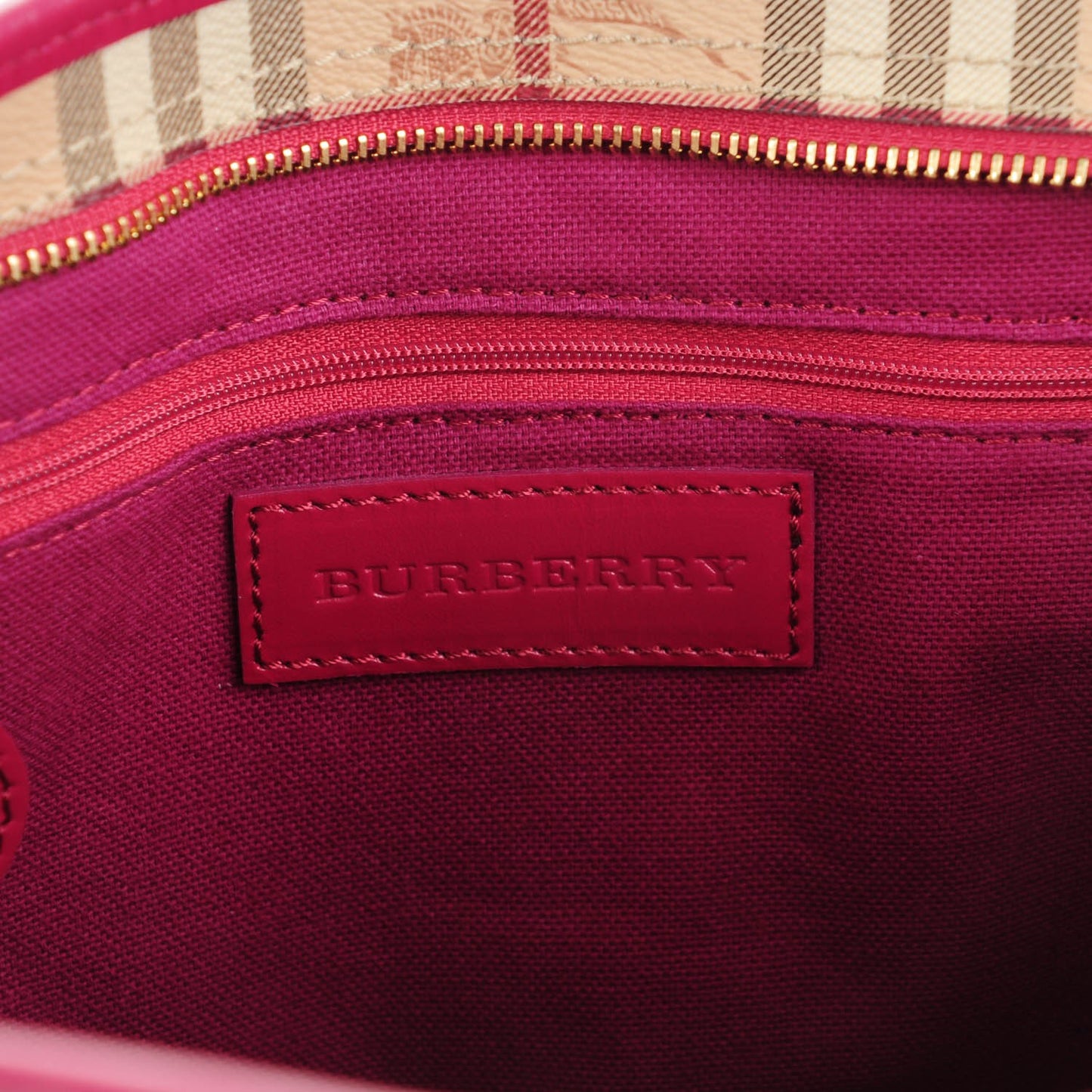 Haymarket Check Medium Regent Tote Dark Pink