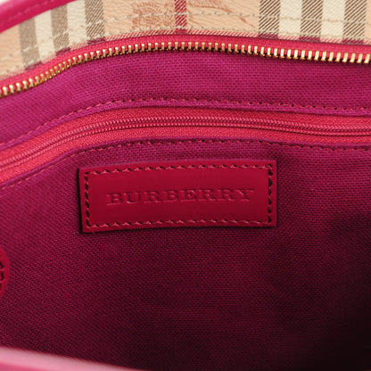 Burberry Haymarket Check Medium Regent Tote Dark Pink 6 of 11