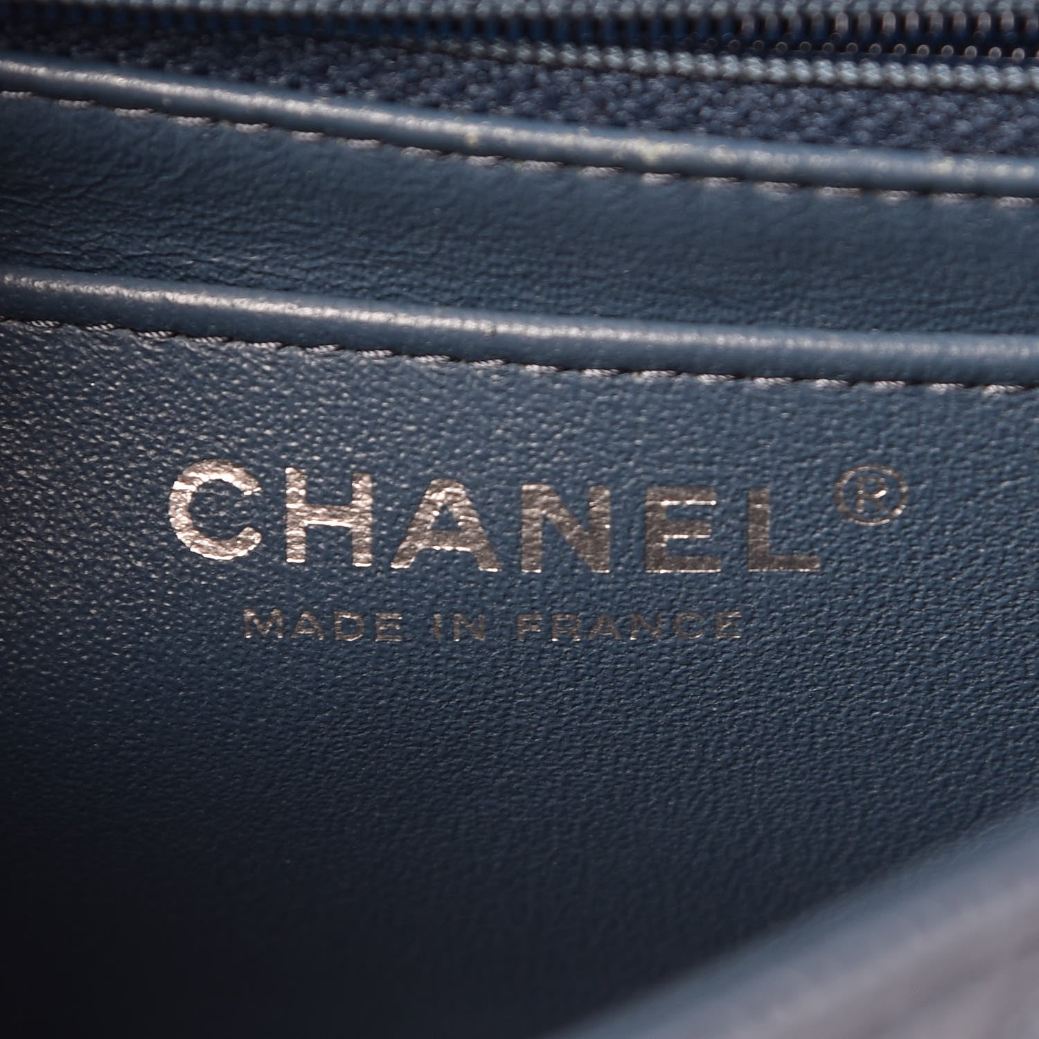 Chanel Caviar Quilted Mini Rectangular Flap Blue 6 of 10