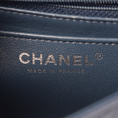 Chanel Caviar Quilted Mini Rectangular Flap Blue 6 of 10