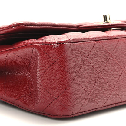 Chanel Caviar Quilted Medium Double Flap Burgundy 8 of 10