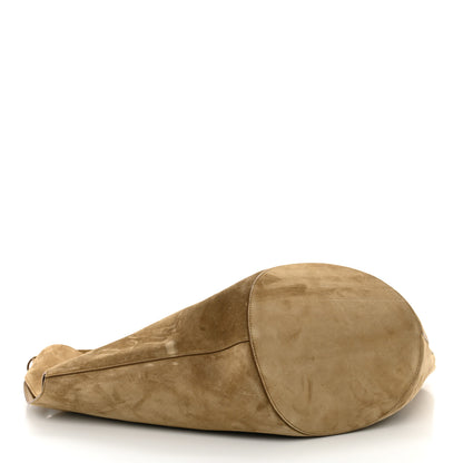 Khaite Suede Calfskin Medium Lotus Tote Mud 5 of 10