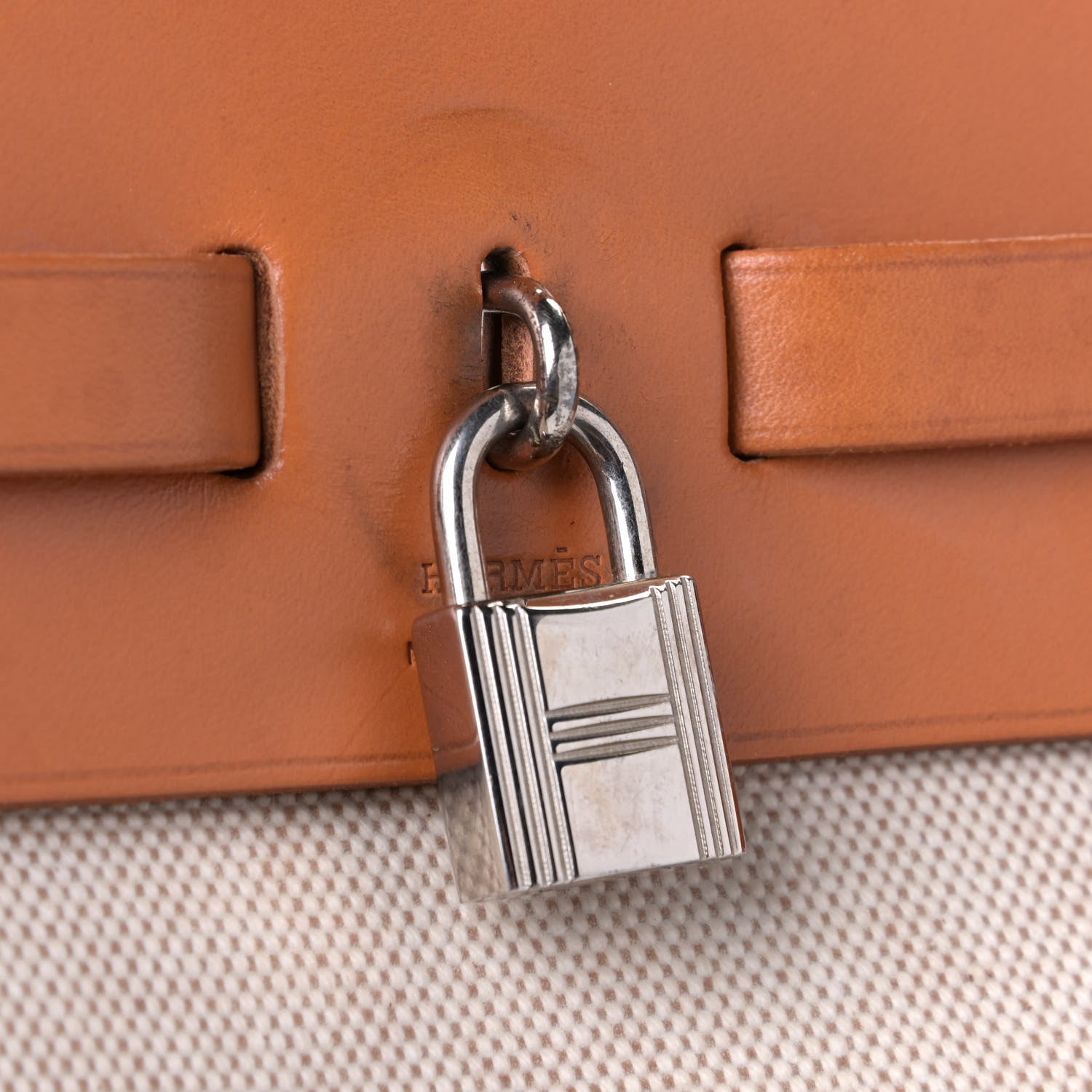 Hermes Toile Vache Hunter Herbag 39 MM Natural 11 of 13