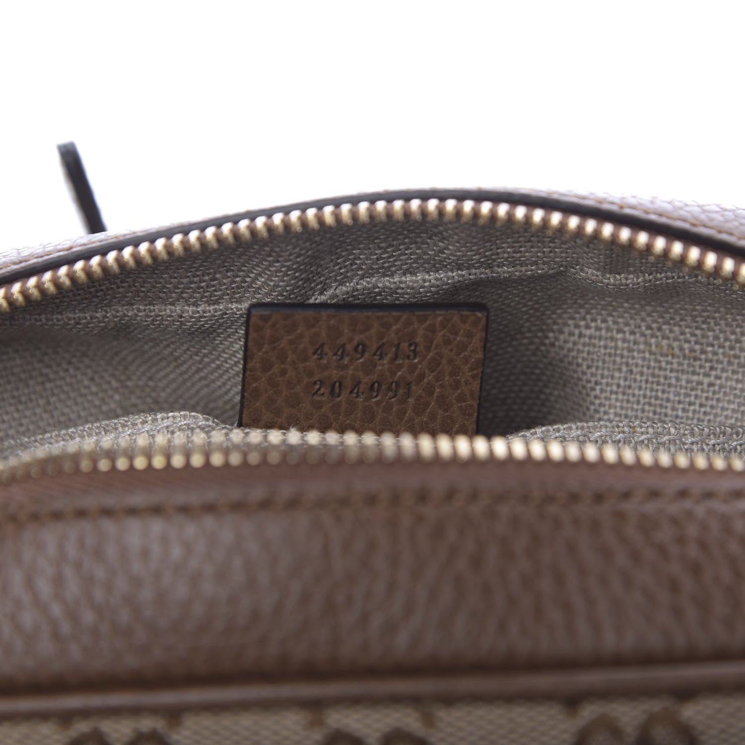 Gucci Monogram Mini Bree Messenger Bag Beige Tabacco 10 of 12