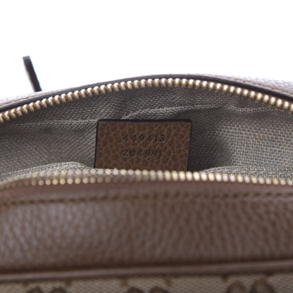 Gucci Monogram Mini Bree Messenger Bag Beige Tabacco 10 of 12
