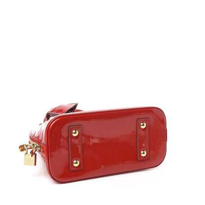 Louis Vuitton Vernis Alma BB Cherry 5 of 11