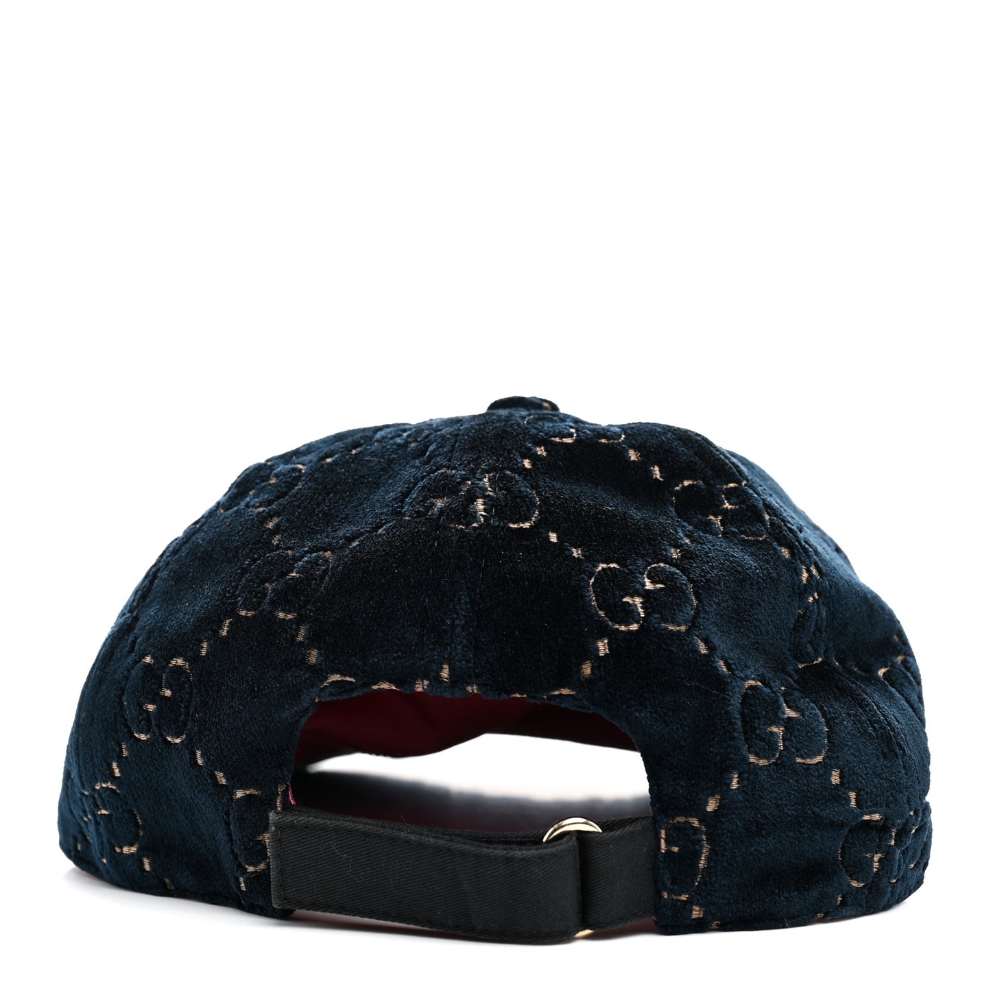 Velvet GG Monogram Baseball Hat L Blue