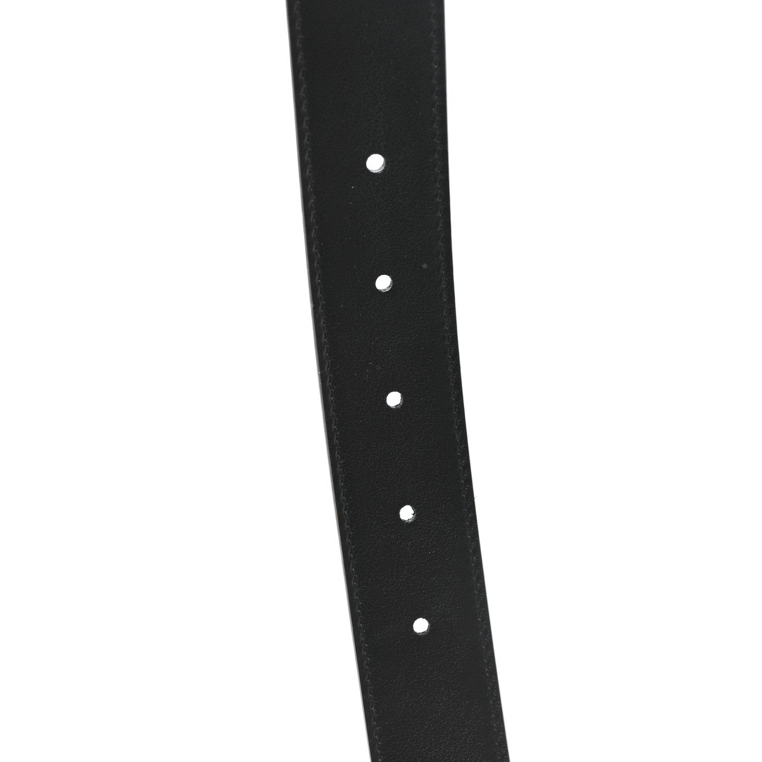 Gucci GG Supreme Monogram Plutone Calfskin Palladium Double G Reversible 30mm Belt 100 40 Beige Ebony Black 4 of 4