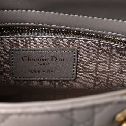 Christian Dior Lambskin Cannage Small My ABCDior Lady Dior Grey 6 of 10