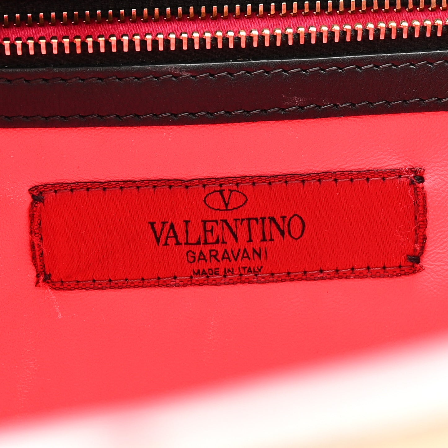 Calfskin Carmen Medium Tote Black Deep Rose
