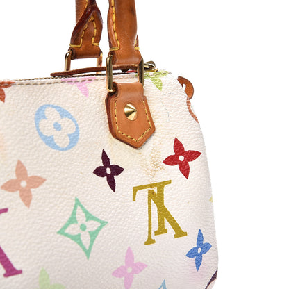 Louis Vuitton Monogram Multicolor Mini Sac HL Speedy White 8 of 13