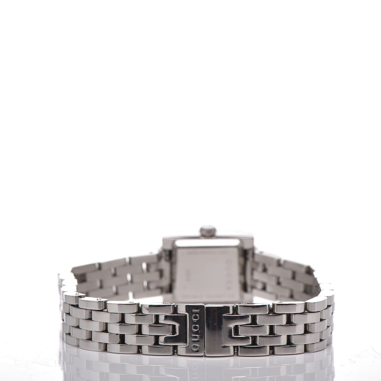 Stainless Steel 14mm G-Frame Square Quartz Watch Black