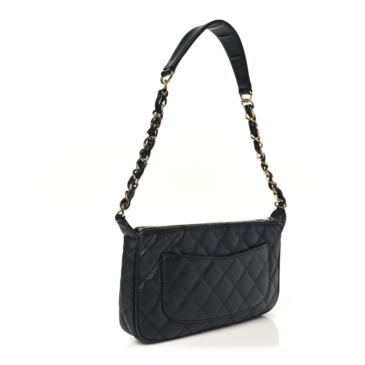 Chanel Caviar Quilted CC Shoulder Bag Black 3 of 11