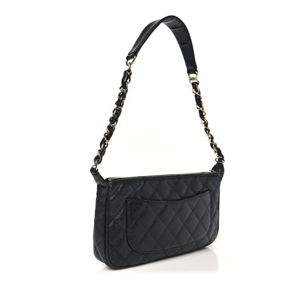 Chanel Caviar Quilted CC Shoulder Bag Black 3 of 11
