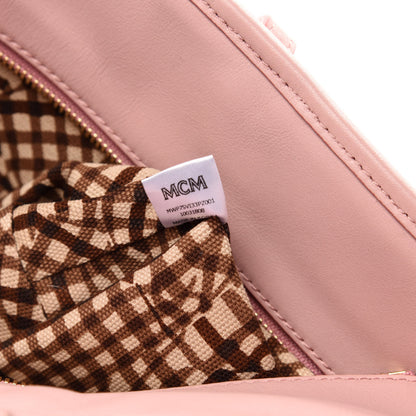 MCM Visetos Medium Anya Shopper Tote Light Pink 11 of 12