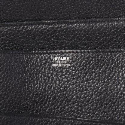 Hermes Taurillon Clemence Steve Messenger 37 Black 6 of 10