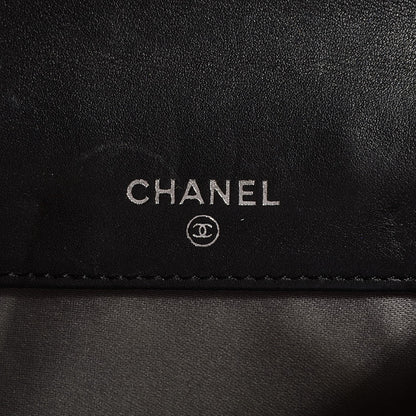 Chanel Patent Camellia Compact Wallet Black 6 of 9