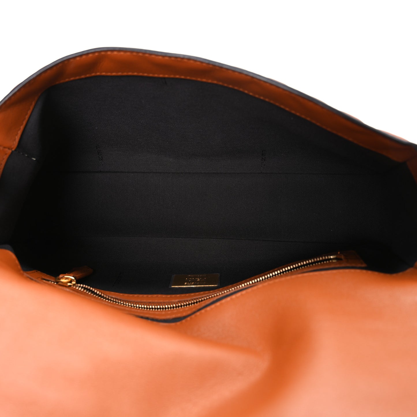 Nappa FF 1974 Embossed Baguette Brandy
