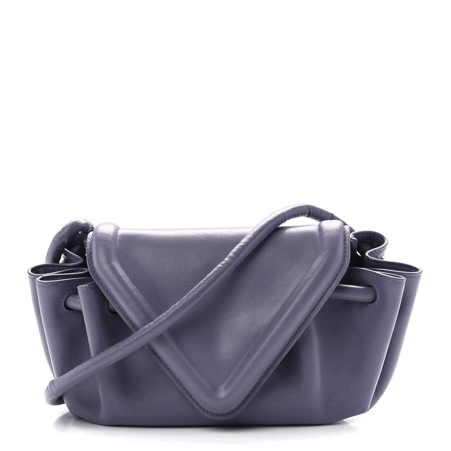 Lambskin Small Beak Triangle Flap Shoulder Bag Lavender