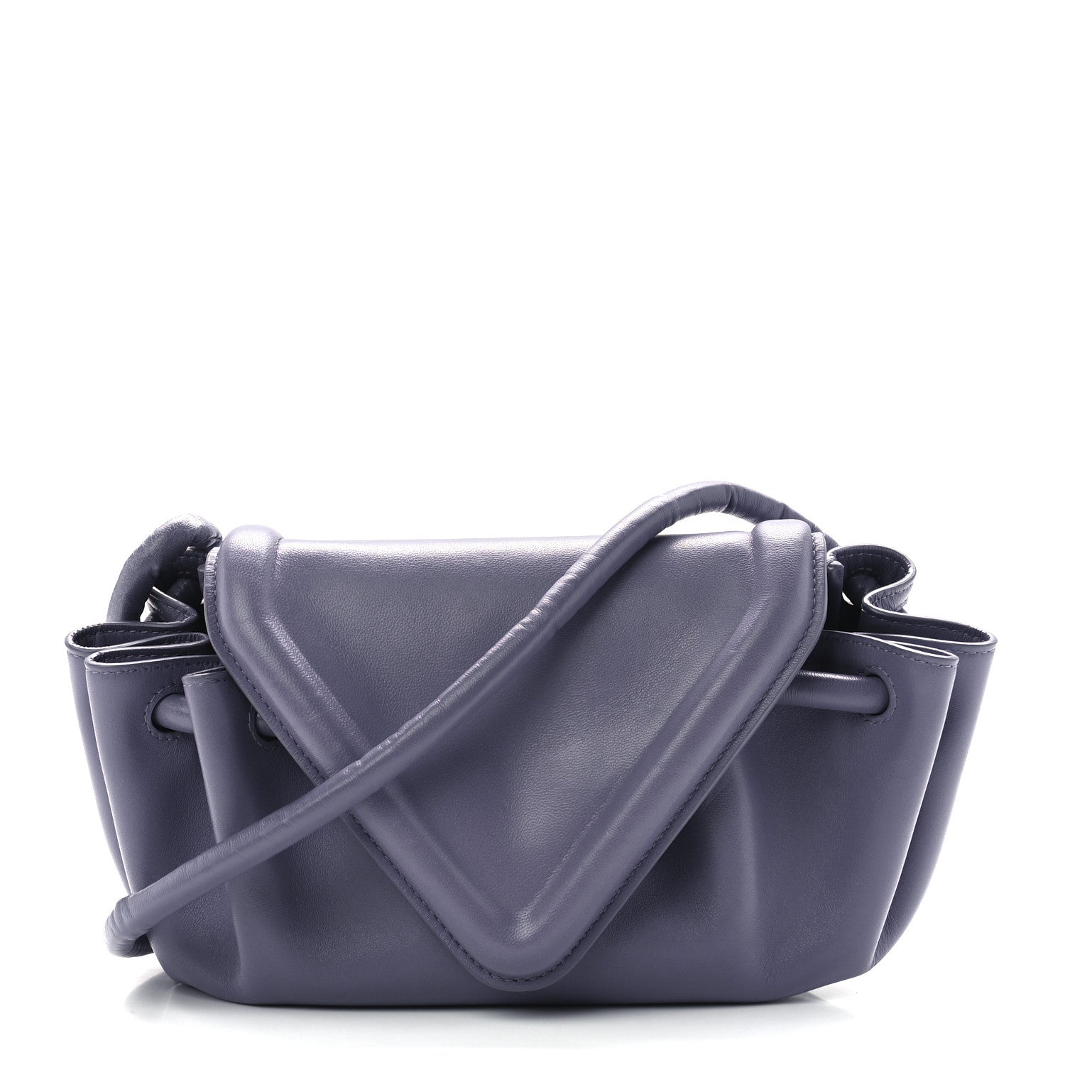 Bottega Veneta Lambskin Small Beak Triangle Flap Shoulder Bag Lavender 1 of 10