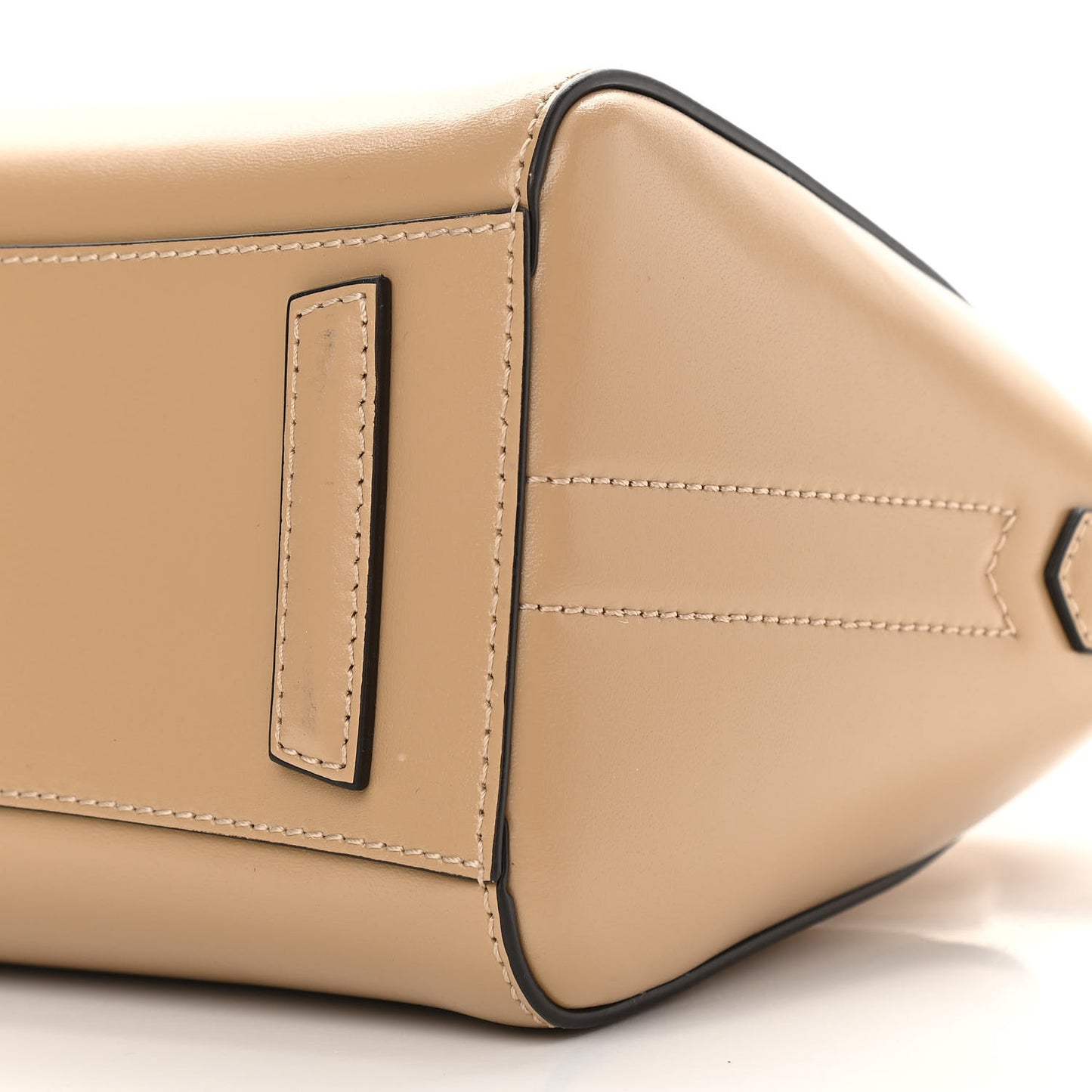 Shiny Lord Calfskin Mini Antigona Beige