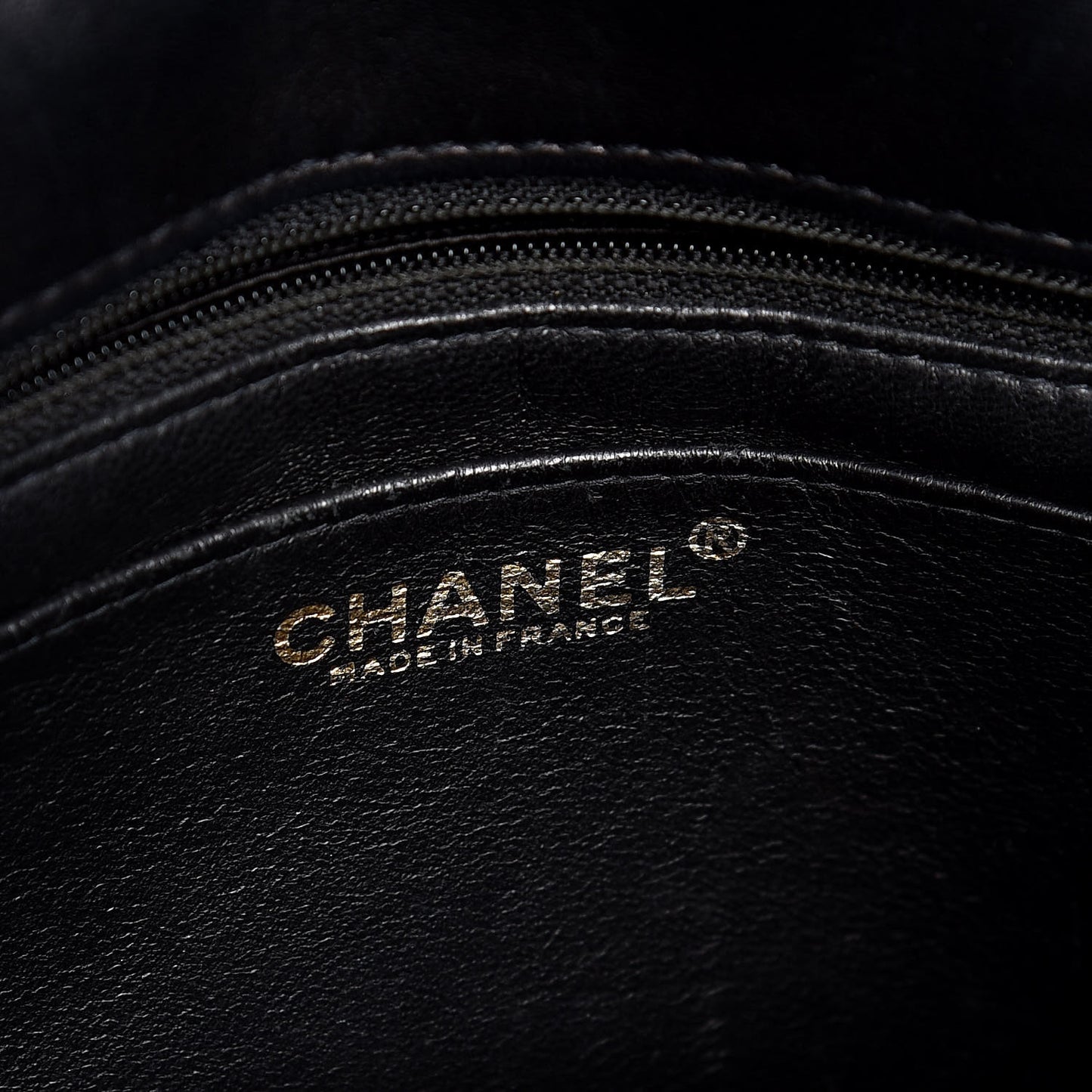 Lambskin Quilted Flap Black