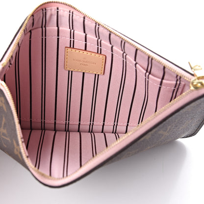 Louis Vuitton Monogram Neverfull MM GM Pochette Rose Ballerine 5 of 6