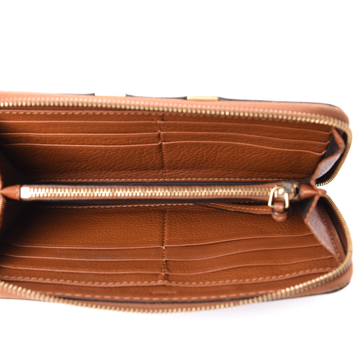 Chloe Grained Calfskin Marcie Long Zip Around Wallet Tan 5 of 12