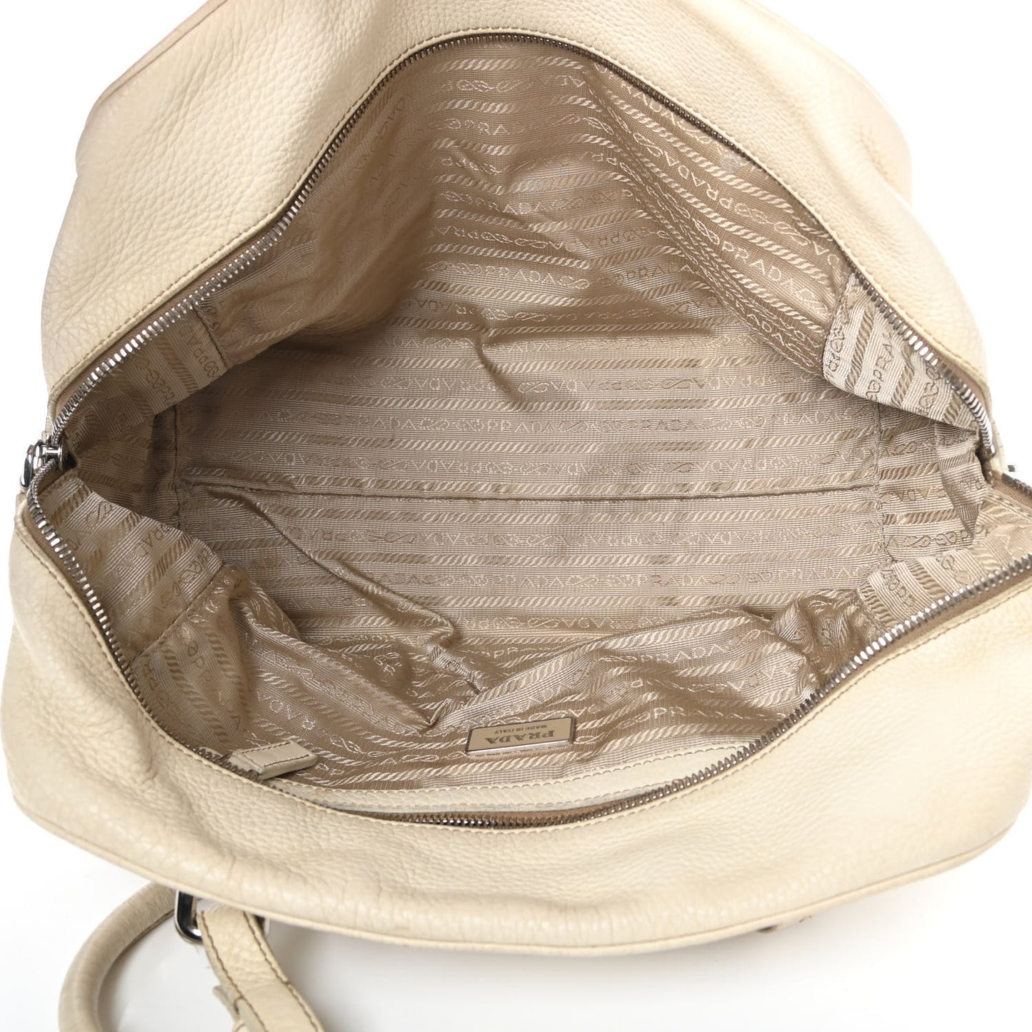 Vitello Daino Embossed Logo Bowler Talco