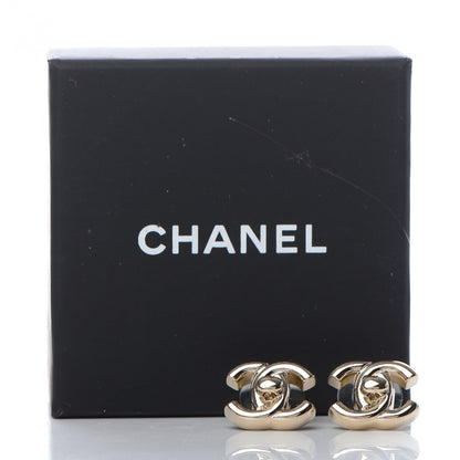 Chanel Metal CC Turnlock Earrings Gold 5 of 5