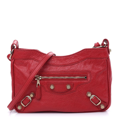 Balenciaga Agneau Giant 12 Gold Hardware Hip Rouge Cardinal 1 of 8