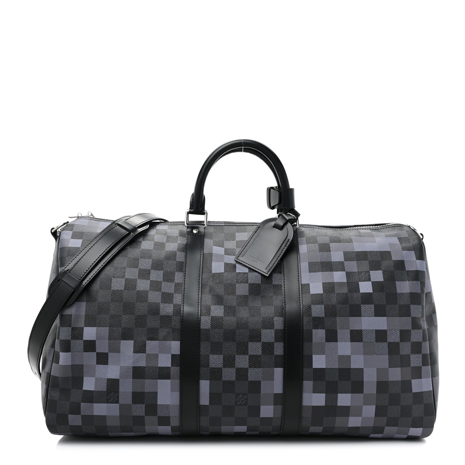 Louis Vuitton Damier Graphite Pixel Keepall Bandouliere 50 Gris 1 of 9