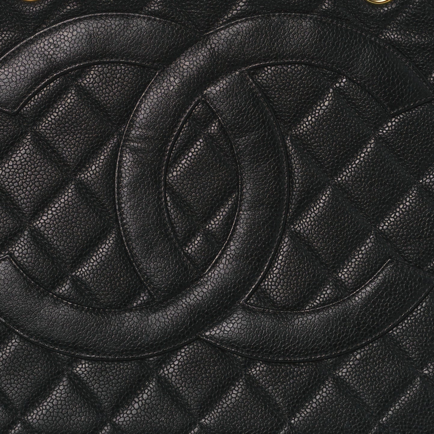 Caviar Quilted Grand Timeless Tote GTT Black