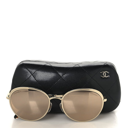 Chanel Round Spring Sunglasses 4206 Gold 7 of 7