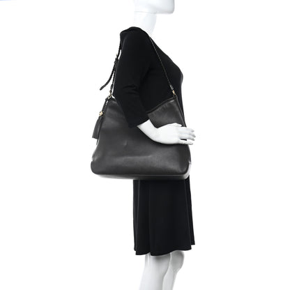 Gucci Pebbled Calfskin Medium Marrakech Hobo Dark Brown 2 of 10