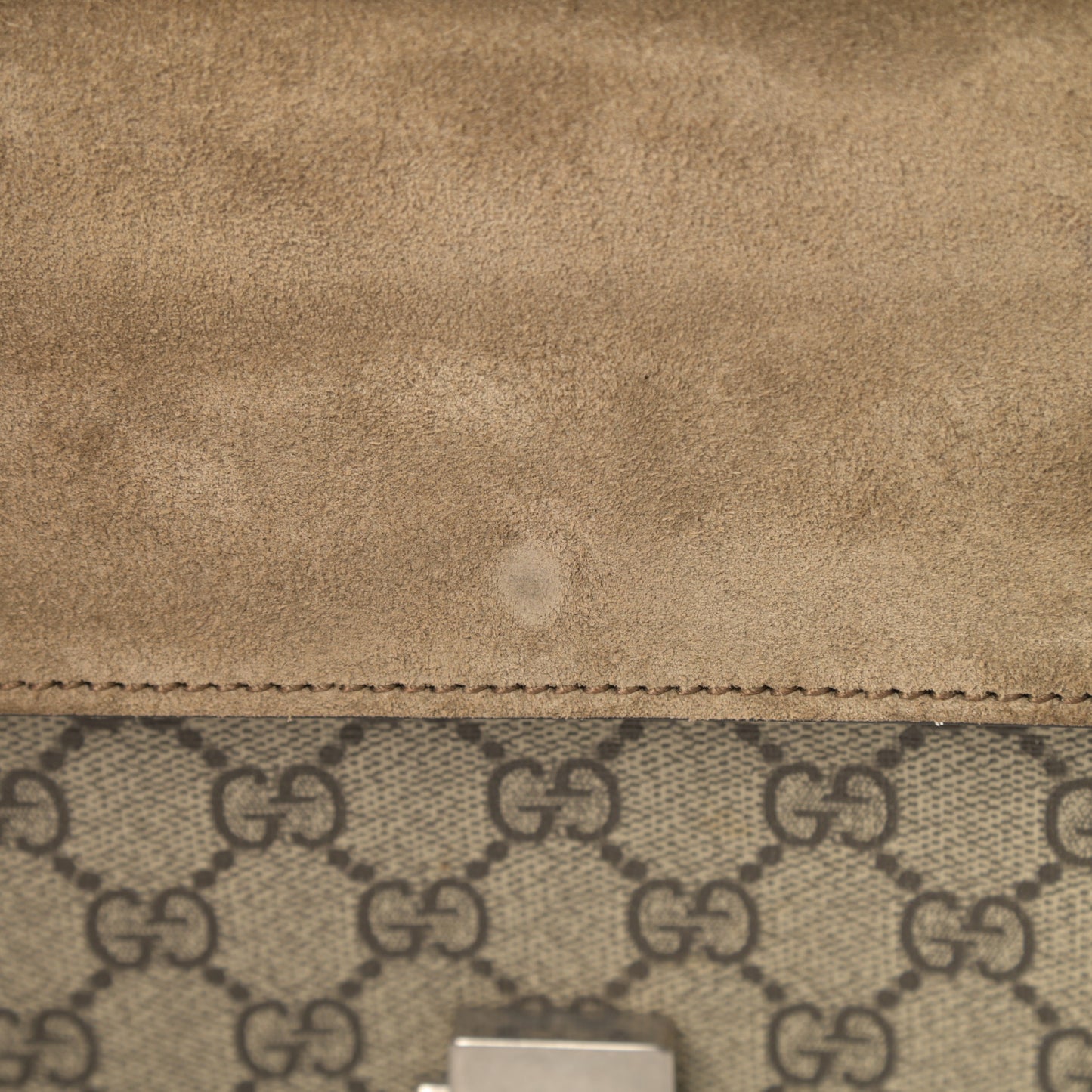 GG Supreme Monogram Small Dionysus Shoulder Bag Taupe