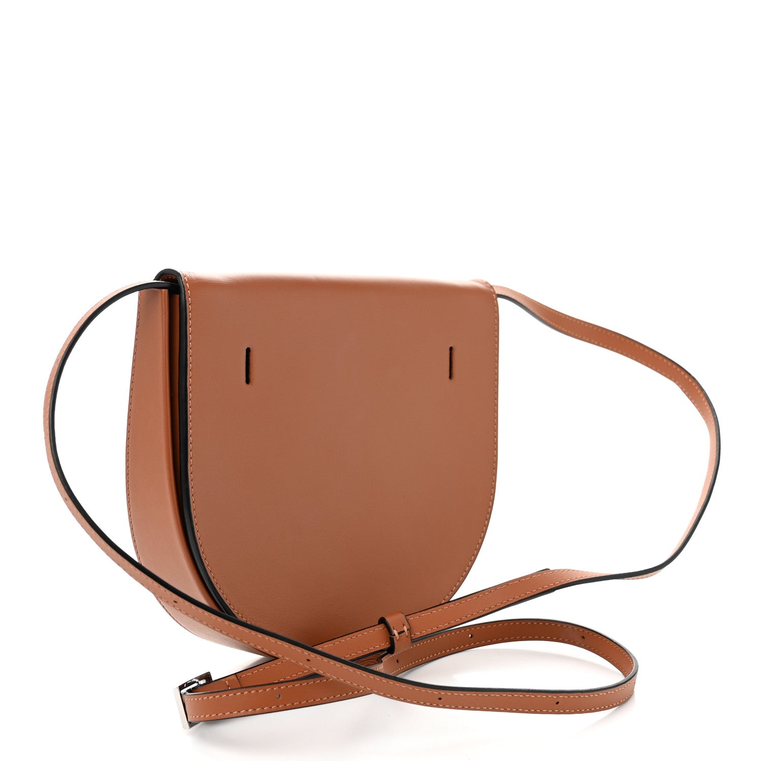 Loewe Soft Calfskin Heel Saddle Bag Tan 3 of 10