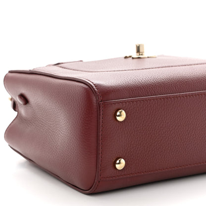 Chanel Grained Calfskin Mini Neo Executive Shopper Tote Burgundy 9 of 10