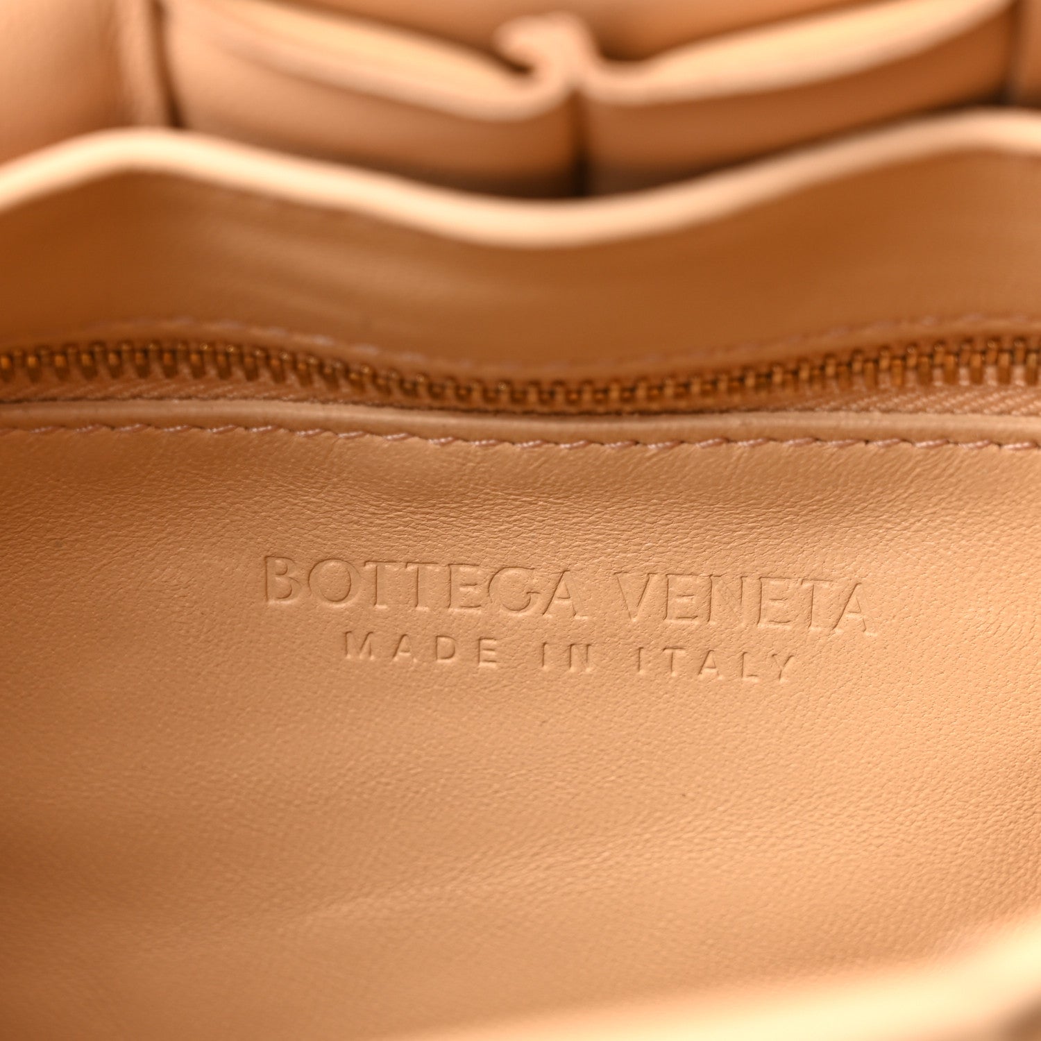 Bottega Veneta Lambskin Maxi Intreccio Padded Chain Cassette Crossbody Bag Almond 6 of 10
