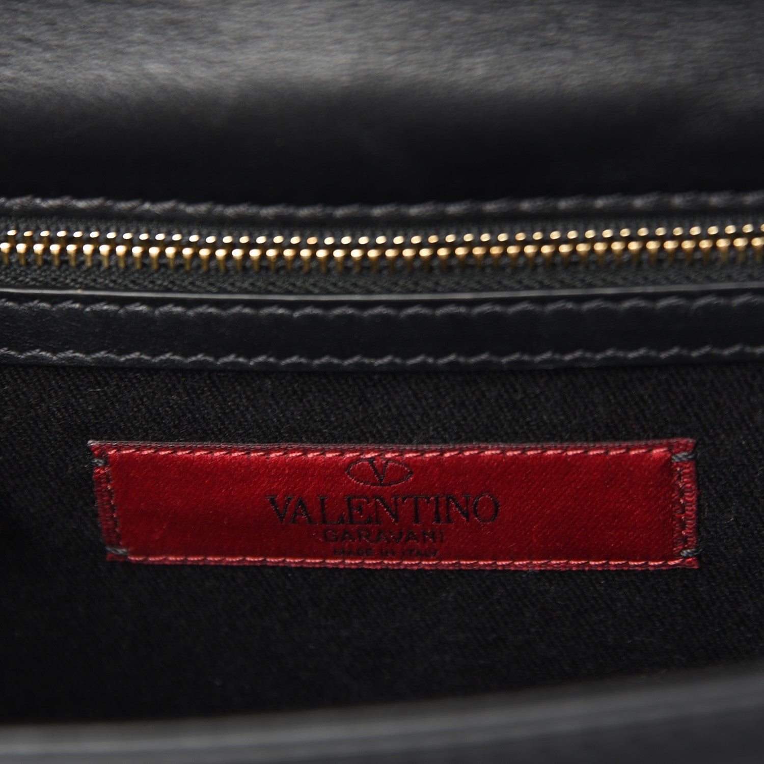 Valentino Garavani Vitello Small Glam Lock Rockstud Flap Black 6 of 6