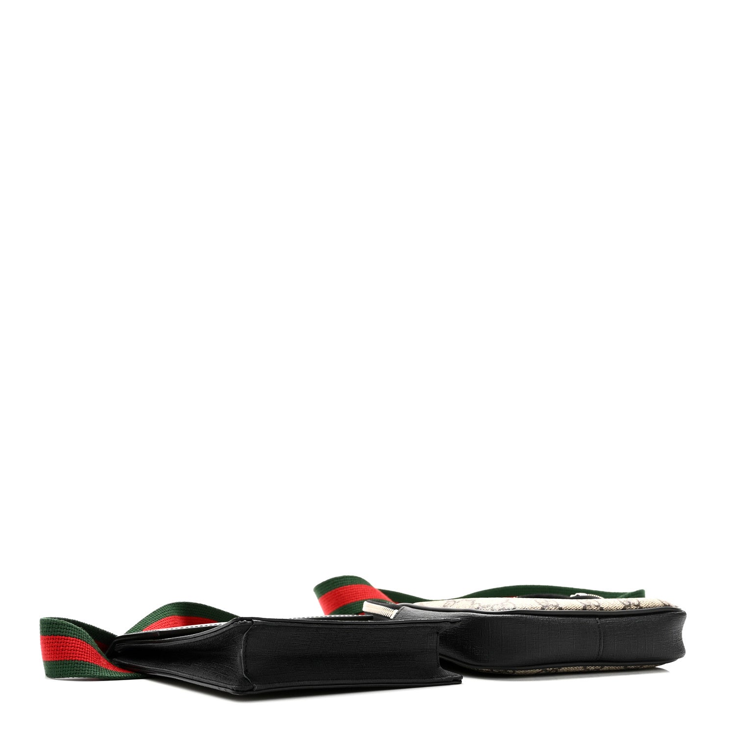 Gucci GG Supreme Monogram Web Belt Bag Black 4 of 13