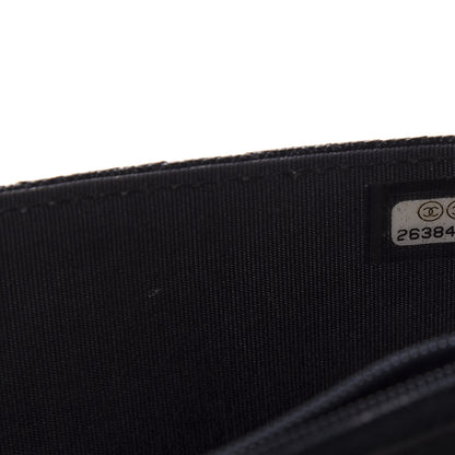 Chanel Caviar Quilted Boy Square Wallet On Chain WOC Navy 10 of 11